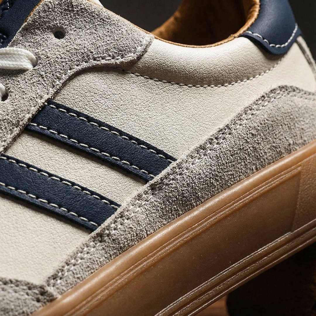 Mason | Stylish Leather And Suede Retro Trainers For Men