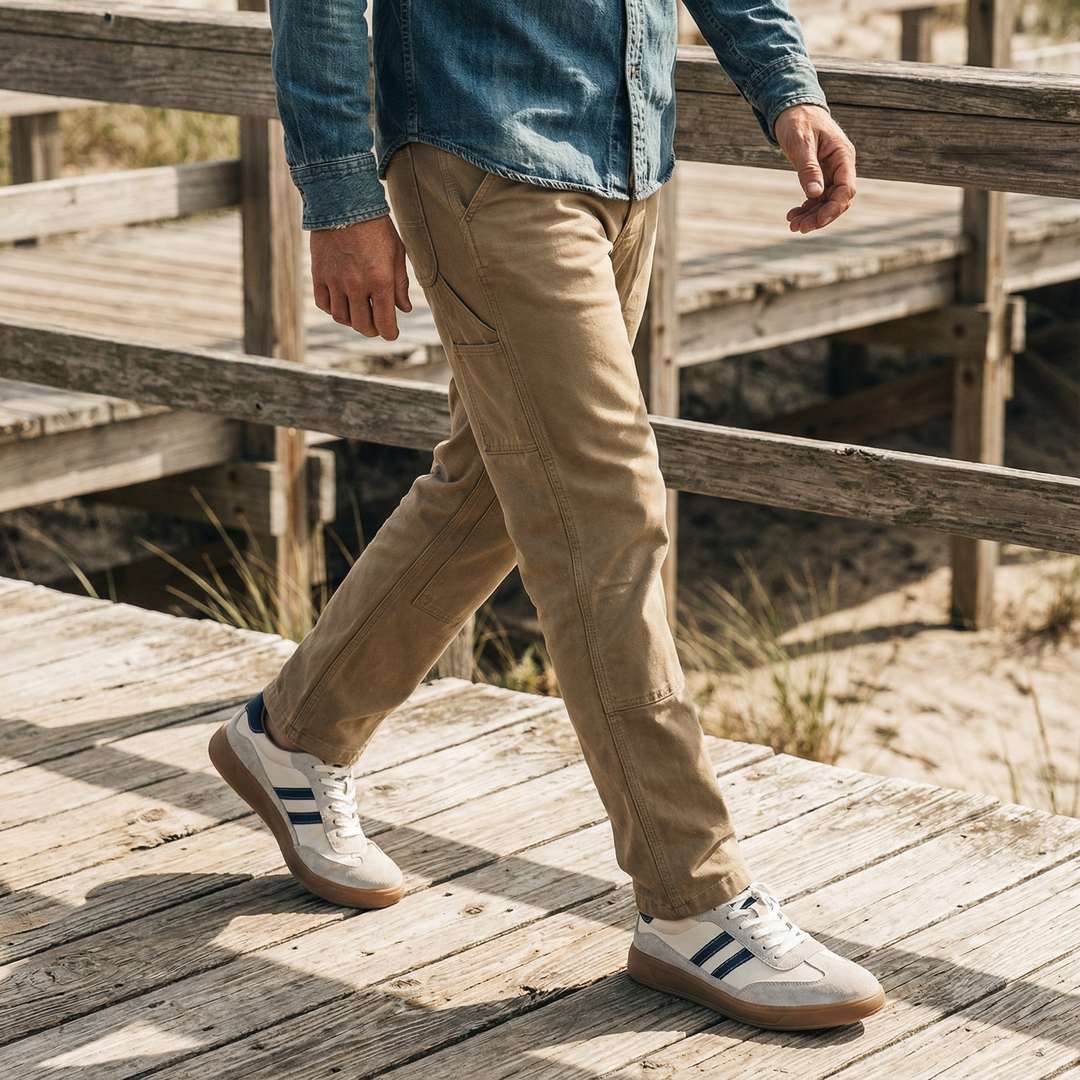 Mason | Stylish Leather And Suede Retro Trainers For Men