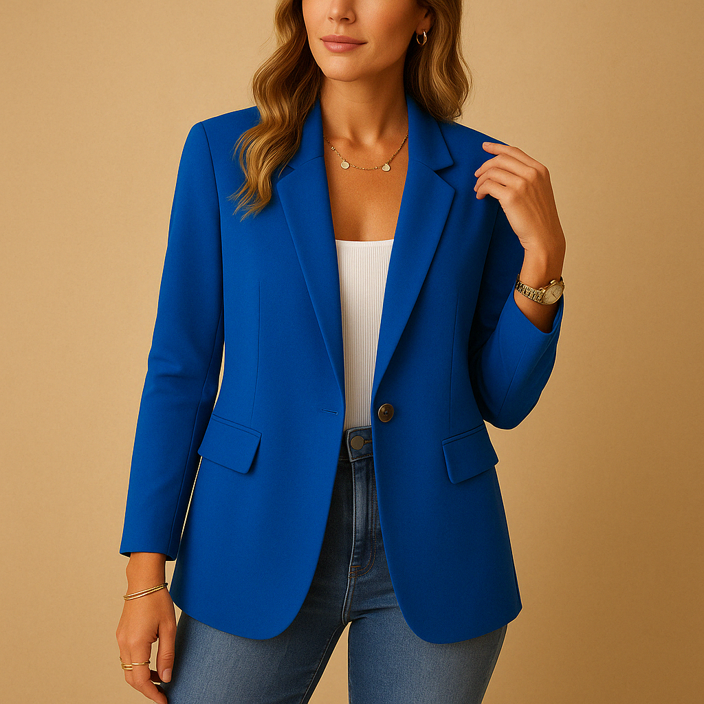 Ava | Elegant Single Button Tailored Blazer