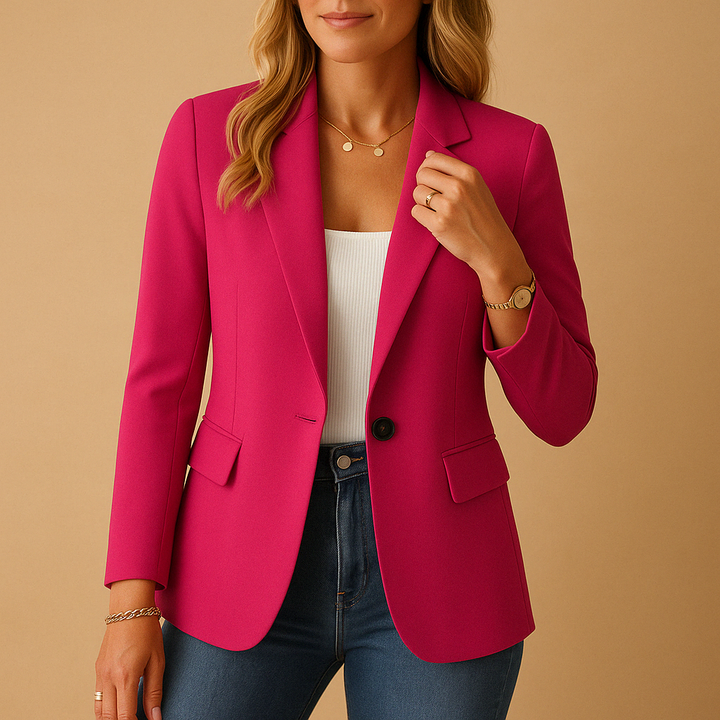 Ava | Elegant Single Button Tailored Blazer