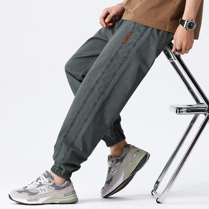 Margot | Stylish Relaxed Fit Cotton Joggers With Elastic Cuffs
