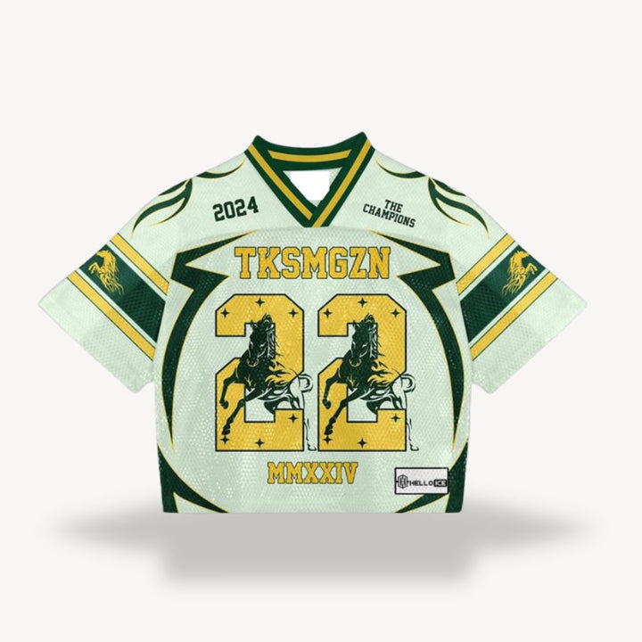 Cascade | Stylish Men's V-Neck Sports Jersey With Mesh Panels