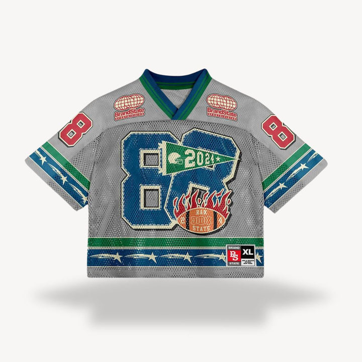 Cascade | Stylish Men's V-Neck Sports Jersey With Mesh Panels