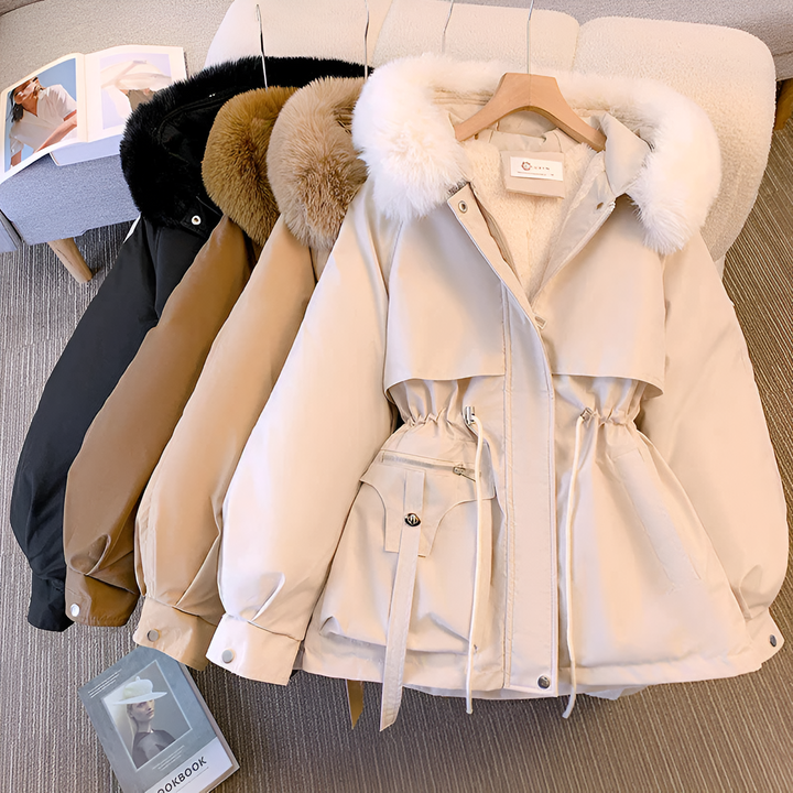 Hannah | Elegant Faux Fur Hooded Puffer Winter Jacket