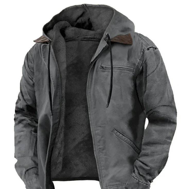 Chloe | Stylish Fleece-Lined Hooded Jacket With Zip Front Detail