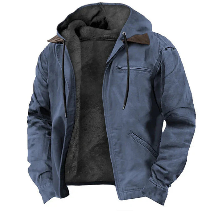 Chloe | Stylish Fleece-Lined Hooded Jacket With Zip Front Detail