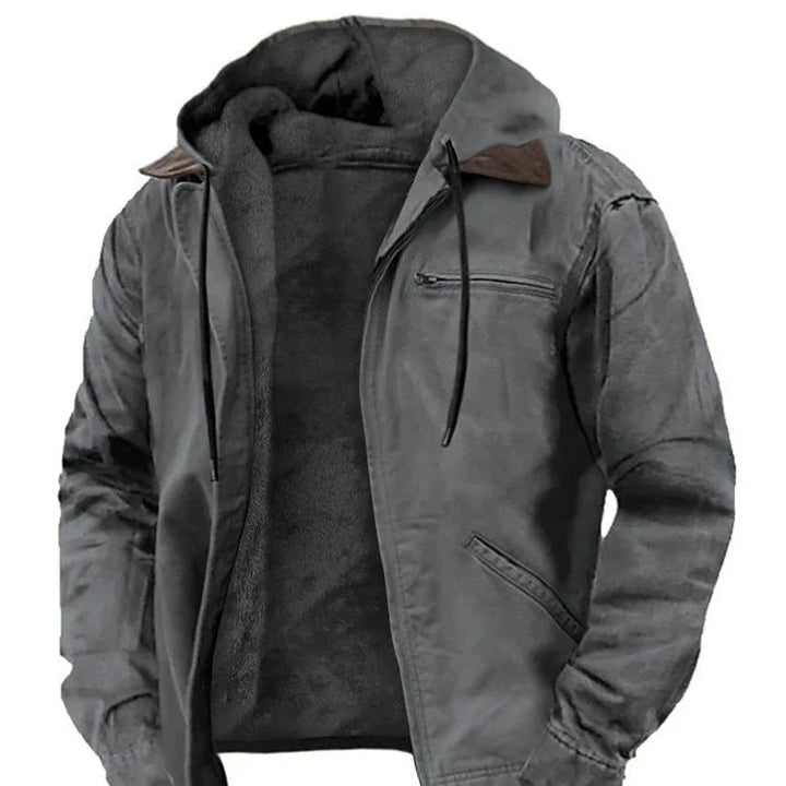 Chloe | Stylish Fleece-Lined Hooded Jacket With Zip Front Detail