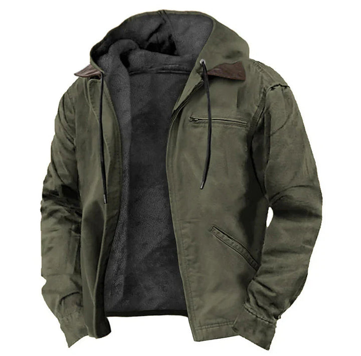 Chloe | Stylish Fleece-Lined Hooded Jacket With Zip Front Detail