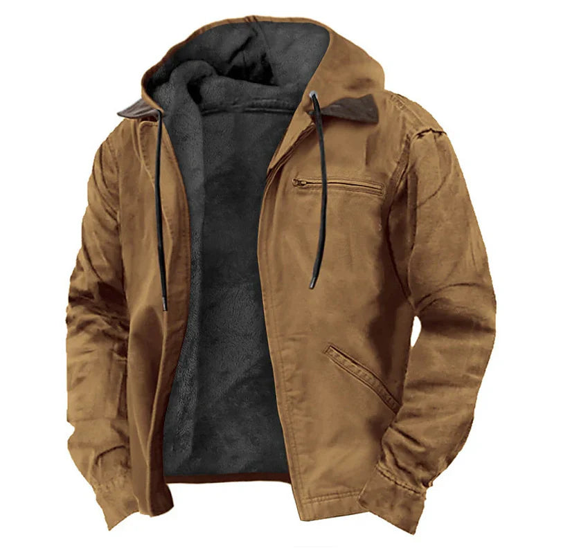 Chloe | Stylish Fleece-Lined Hooded Jacket With Zip Front Detail