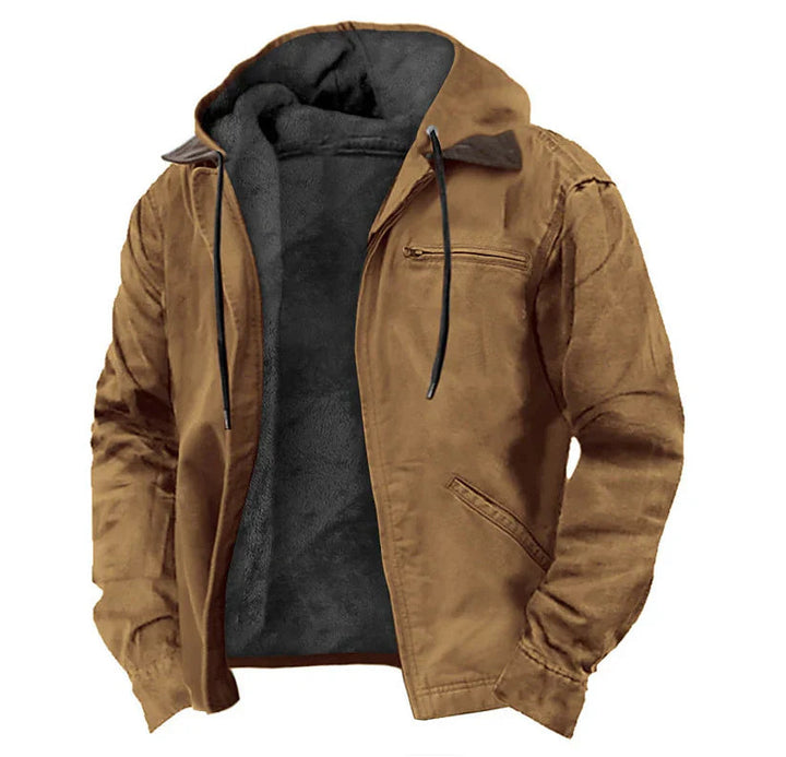 Chloe | Stylish Fleece-Lined Hooded Jacket With Zip Front Detail