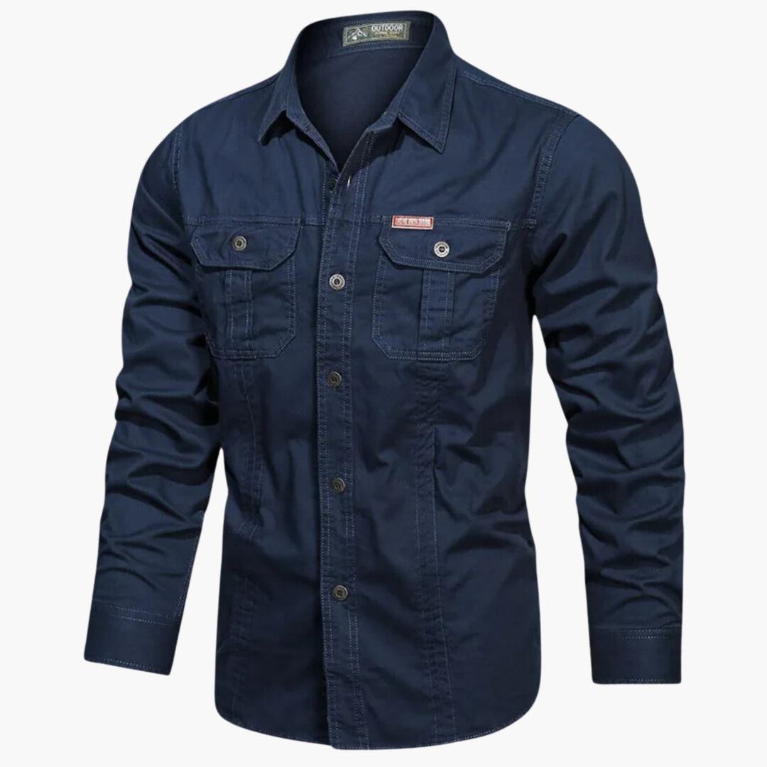 Violet | Stylish Long Sleeve Military Utility Shirt