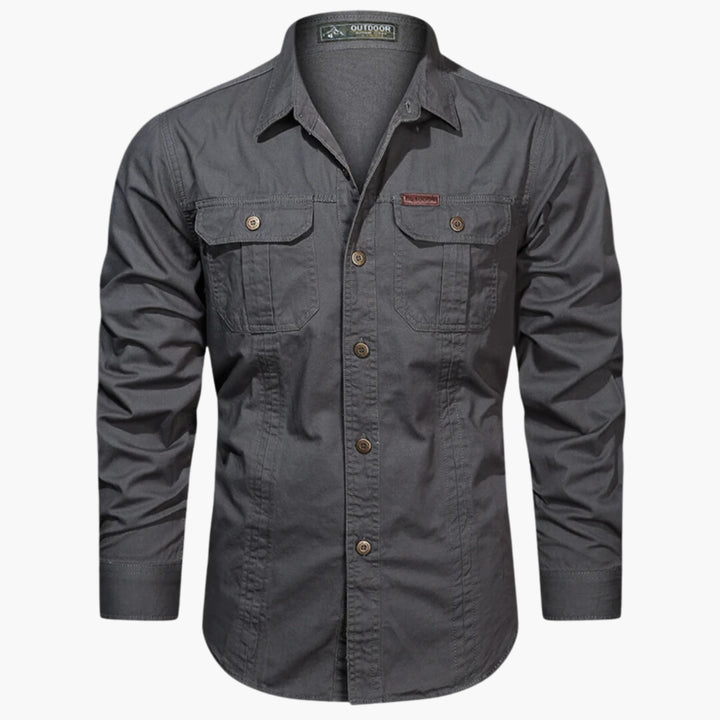 Violet | Stylish Long Sleeve Military Utility Shirt