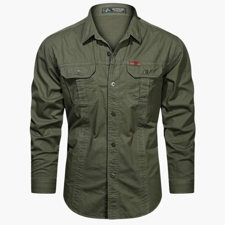 Violet | Stylish Long Sleeve Military Utility Shirt