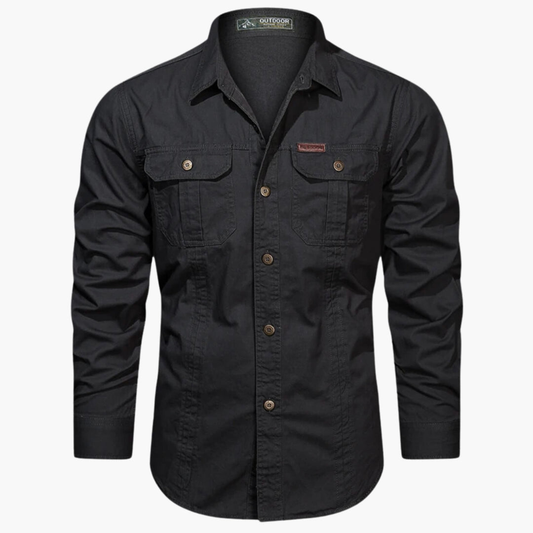 Violet | Stylish Long Sleeve Military Utility Shirt