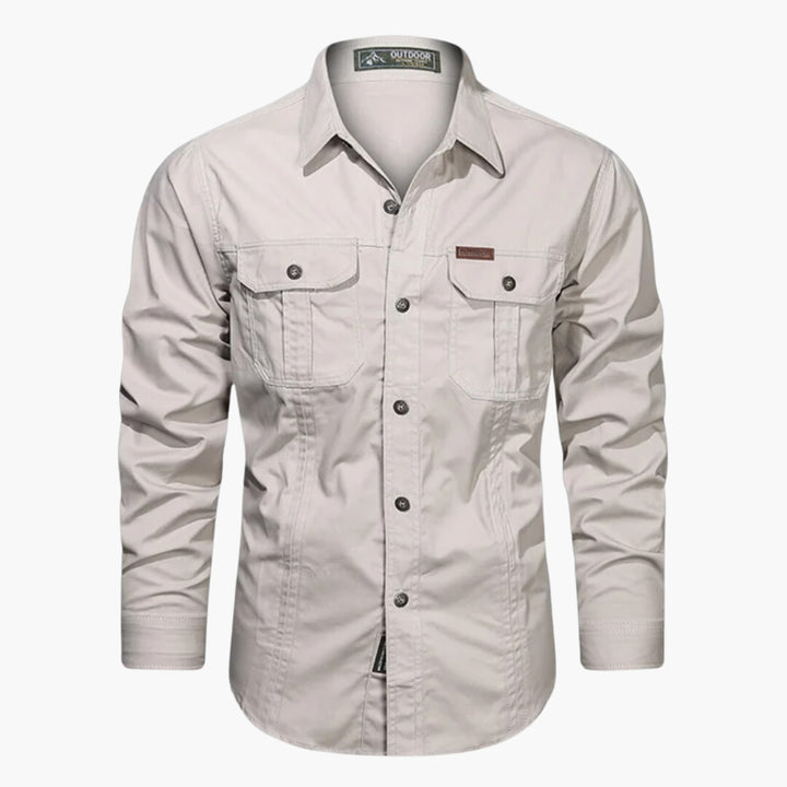 Violet | Stylish Long Sleeve Military Utility Shirt