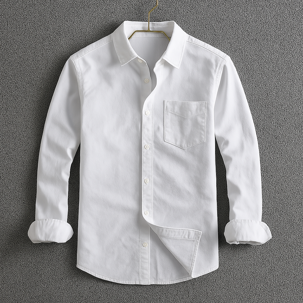 Beckham | Classic Oxford Button-Down Shirt With Turn-Down Collar