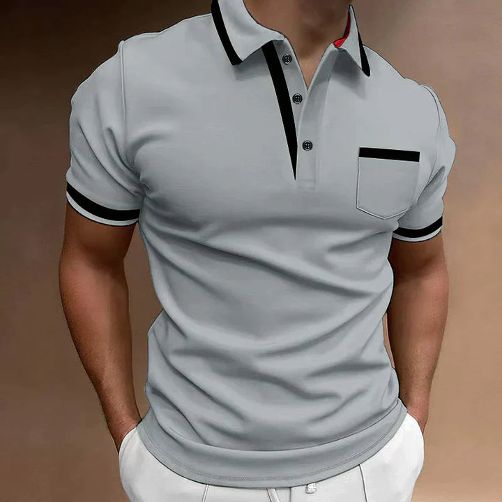 Endymion | Sleek Contrast Trim Polo Shirt for Men