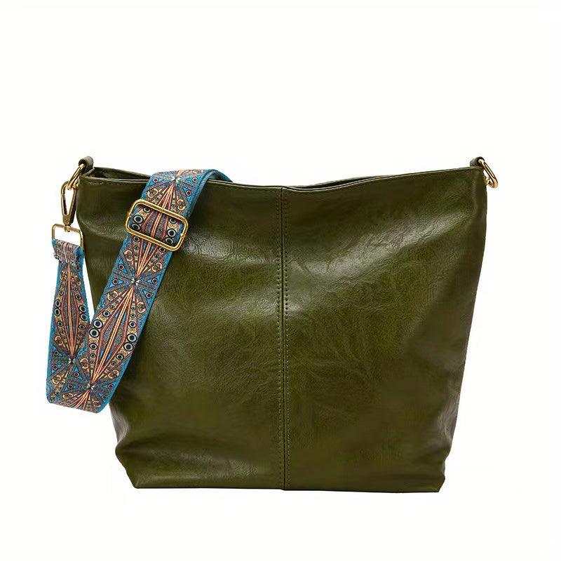 Karen | Elegant Blue Crossbody Bag With Decorative Strap