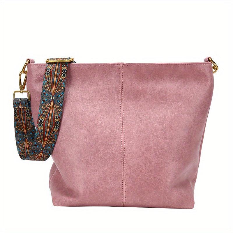 Karen | Elegant Blue Crossbody Bag With Decorative Strap