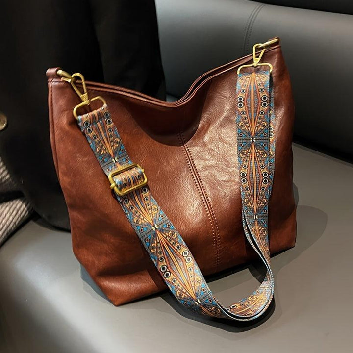 Karen | Elegant Blue Crossbody Bag With Decorative Strap