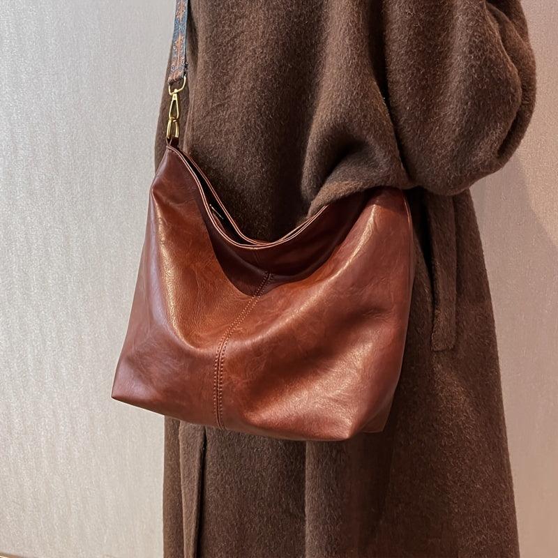 Karen | Elegant Blue Crossbody Bag With Decorative Strap