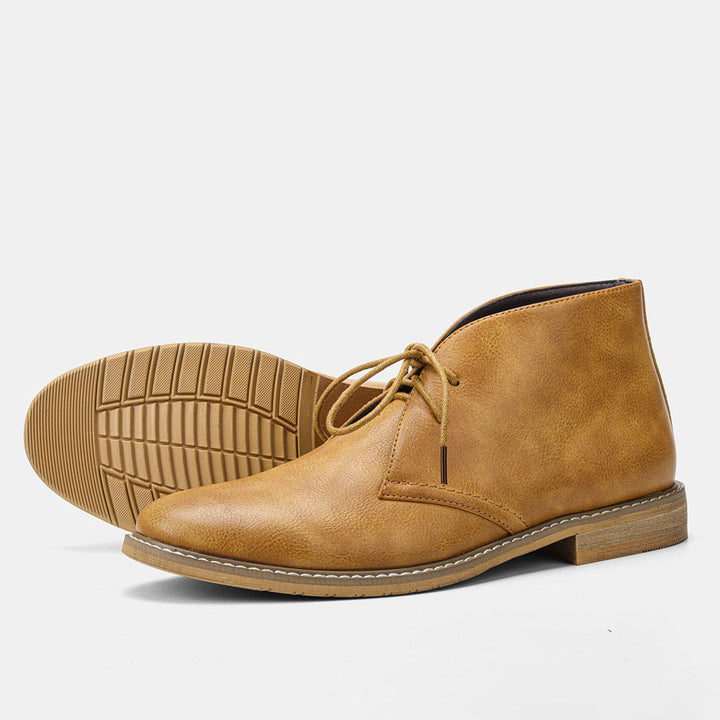 Cora | Classic Men's Brown Leather Chukka Boots