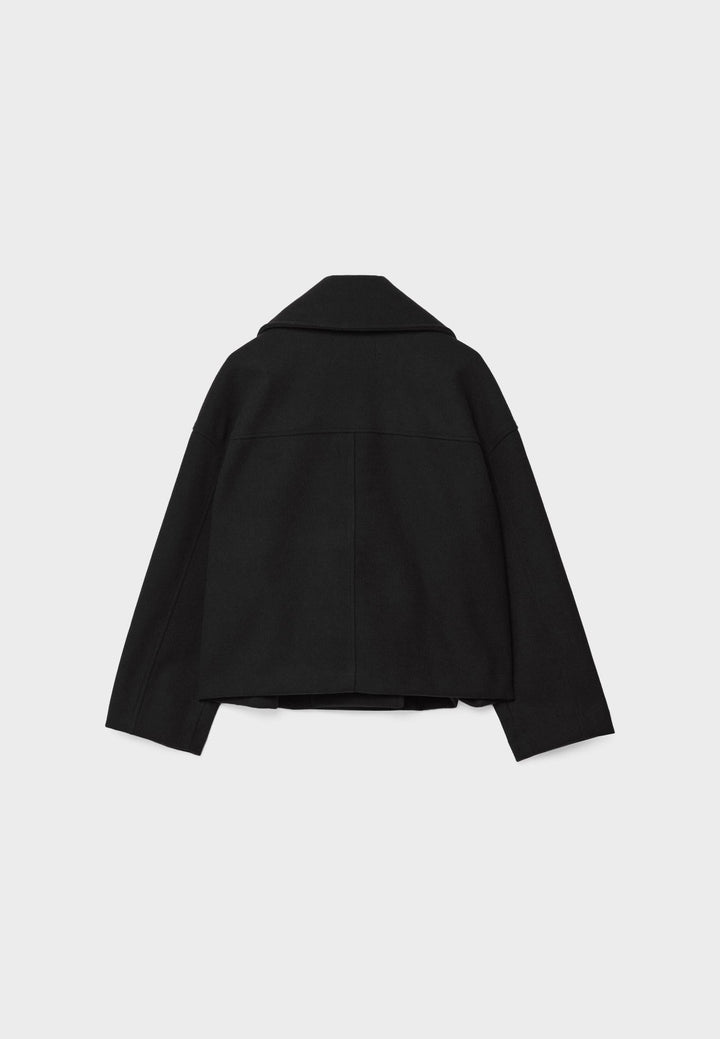 Phoebe | Elegant Double Breasted Cropped Winter Coat