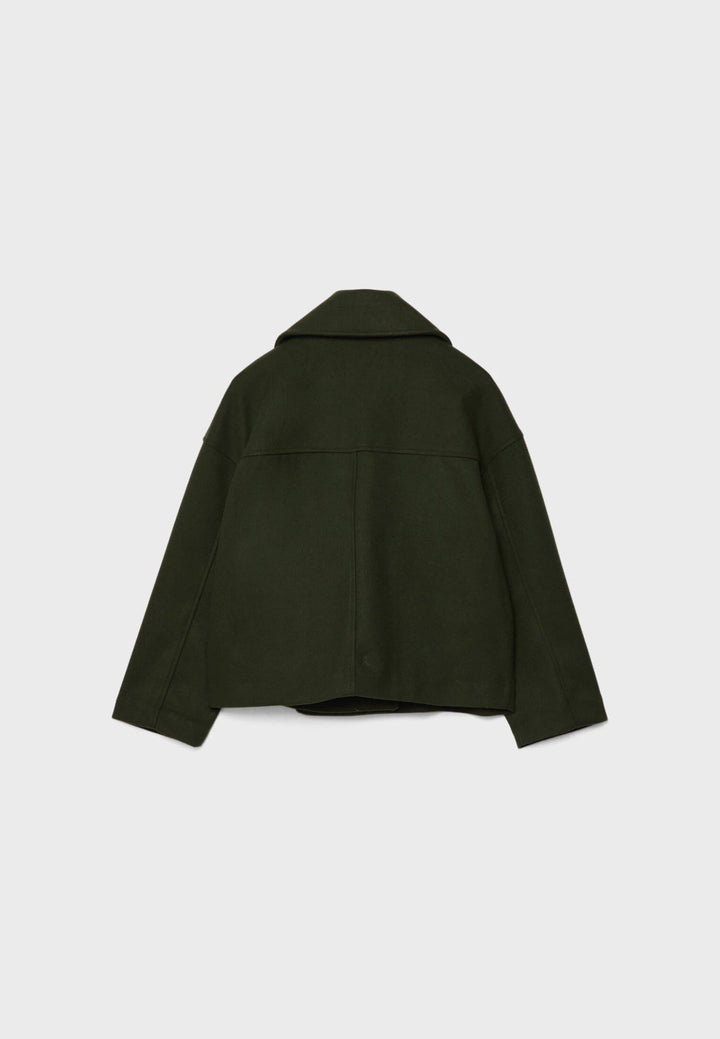 Phoebe | Elegant Double Breasted Cropped Winter Coat