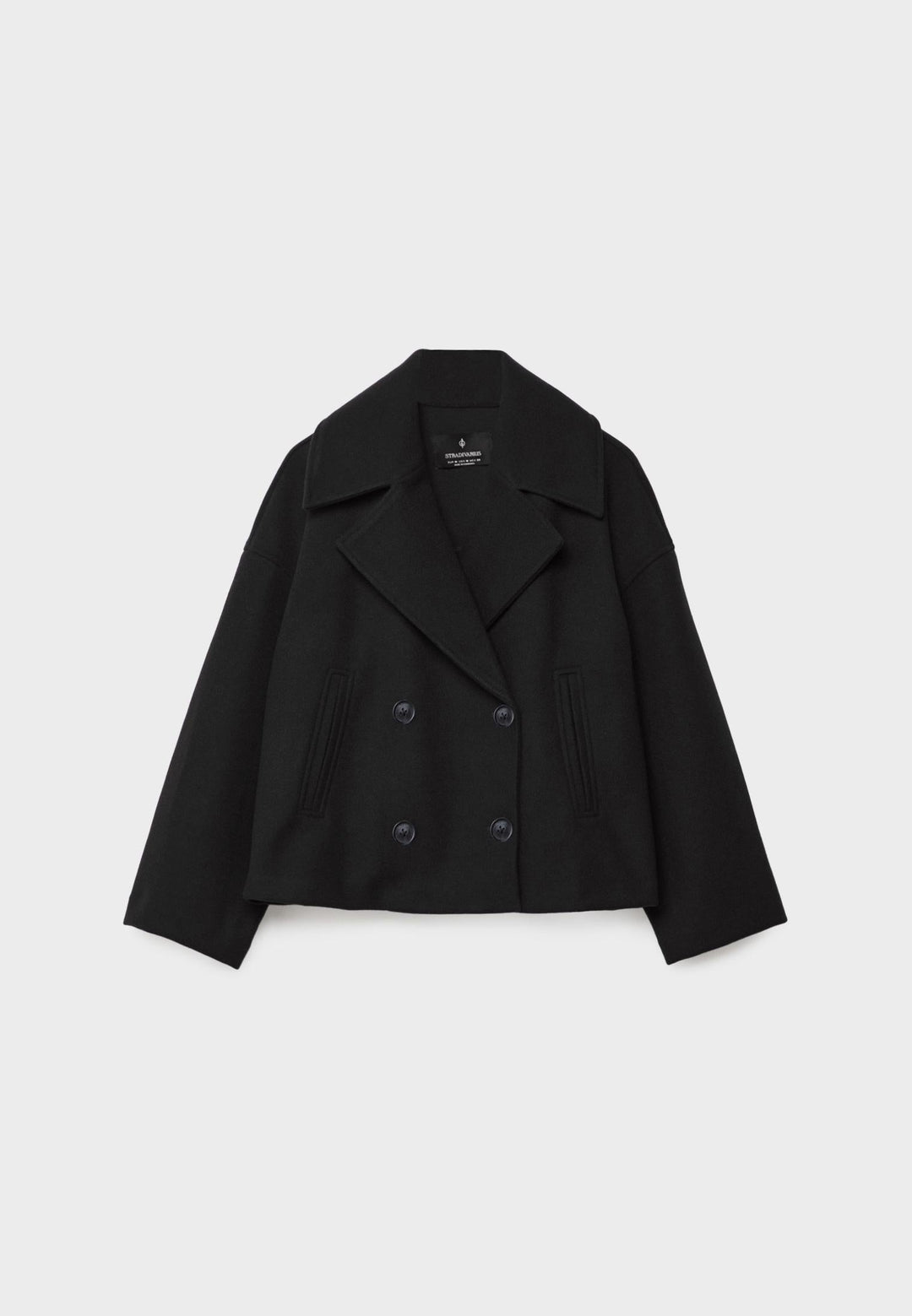 Phoebe | Elegant Double Breasted Cropped Winter Coat