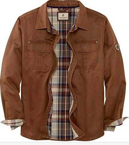 Sage | Stylish Men's Flannel Lined Trucker Jacket With Button Front