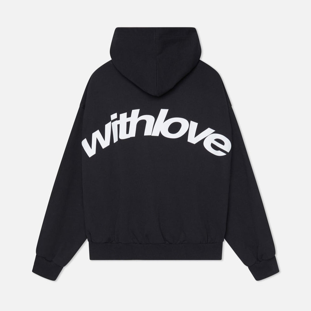 Scarlett | Chic Cropped Navy Hoodie With Oversized Sleeves