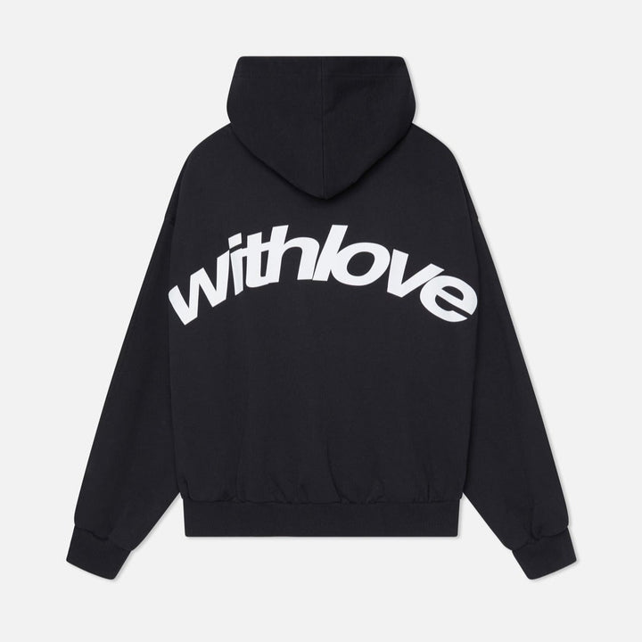 Scarlett | Chic Cropped Navy Hoodie With Oversized Sleeves