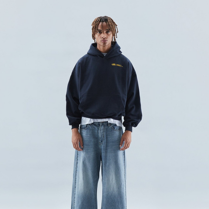 Leah | Stylish Oversized Cropped Hoodie With Statement Print