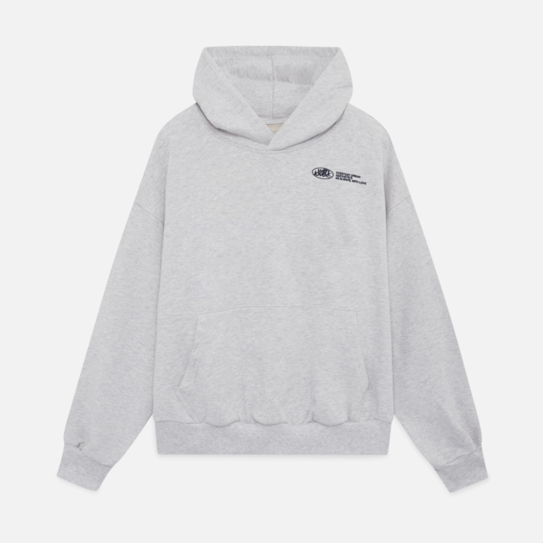 Scarlett | Chic Cropped Navy Hoodie With Oversized Sleeves