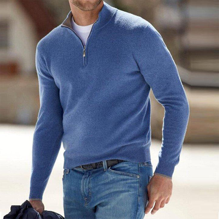 Adam | Casual Zip Neck Sweater for Men