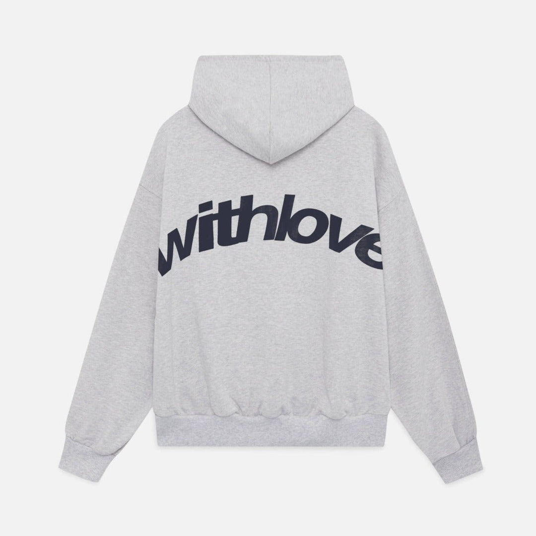 Scarlett | Chic Cropped Navy Hoodie With Oversized Sleeves