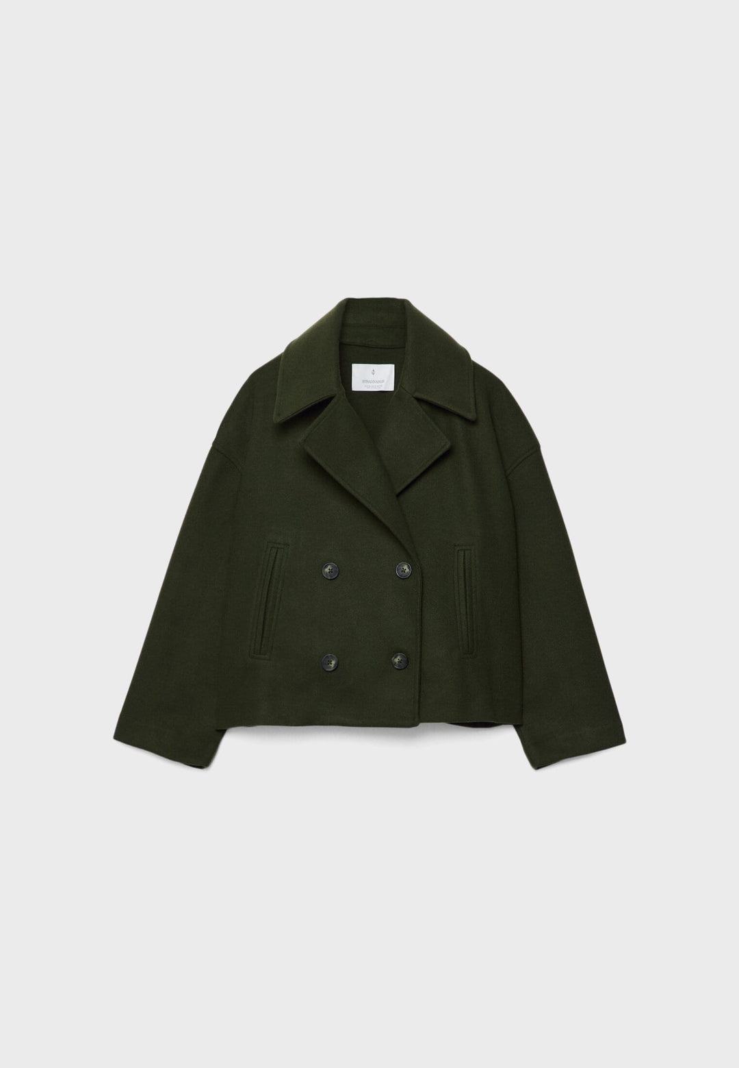 Phoebe | Elegant Double Breasted Cropped Winter Coat