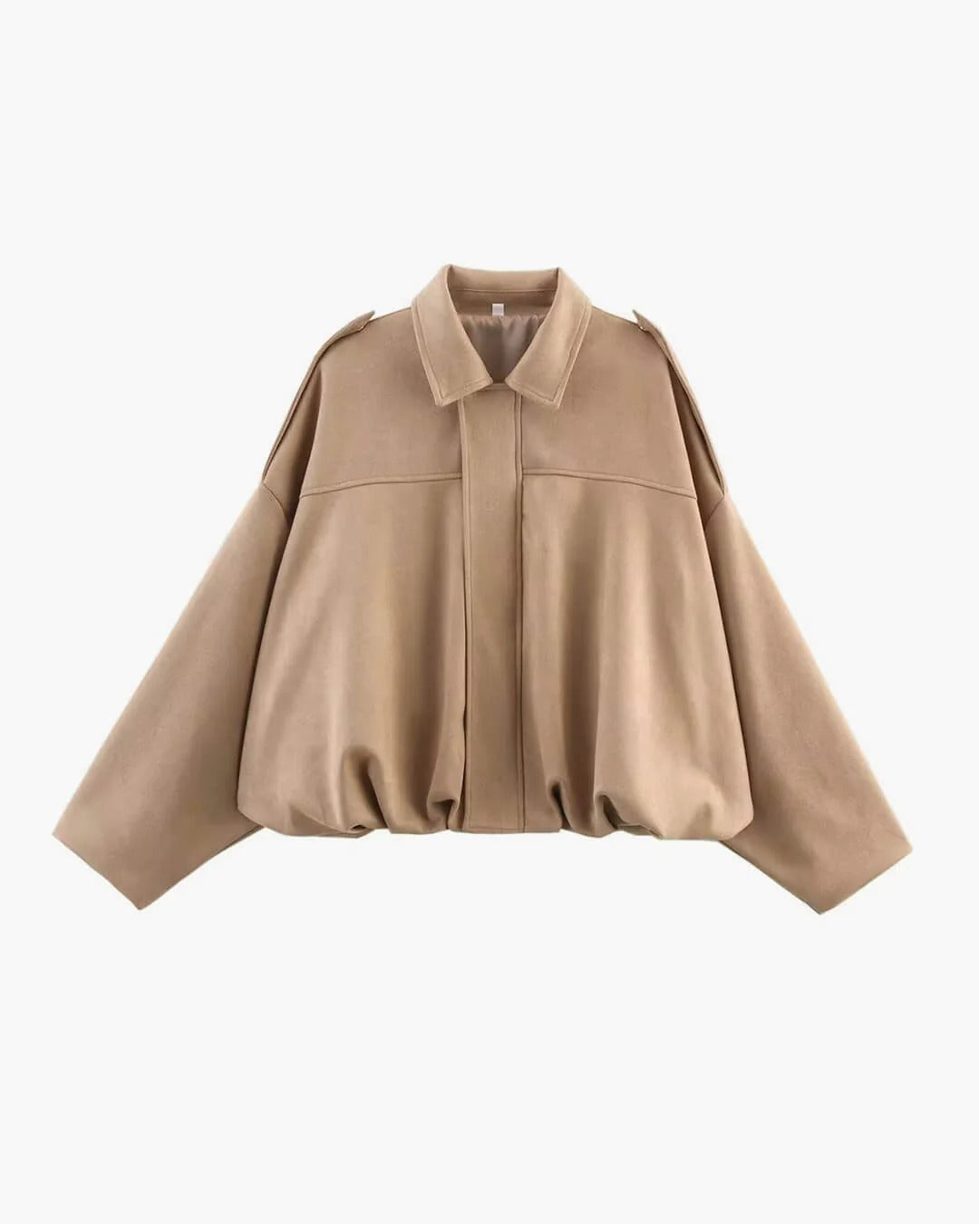 Juniper | Chic Collared Faux Suede Bomber Jacket Women