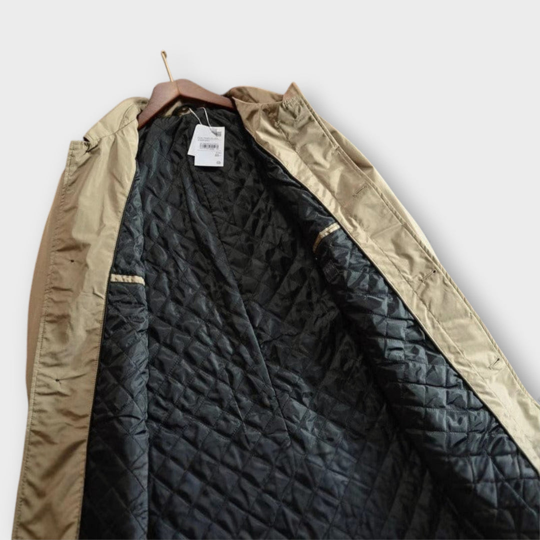 Baron | Weatherproof Long Button Coat Men - Insulated