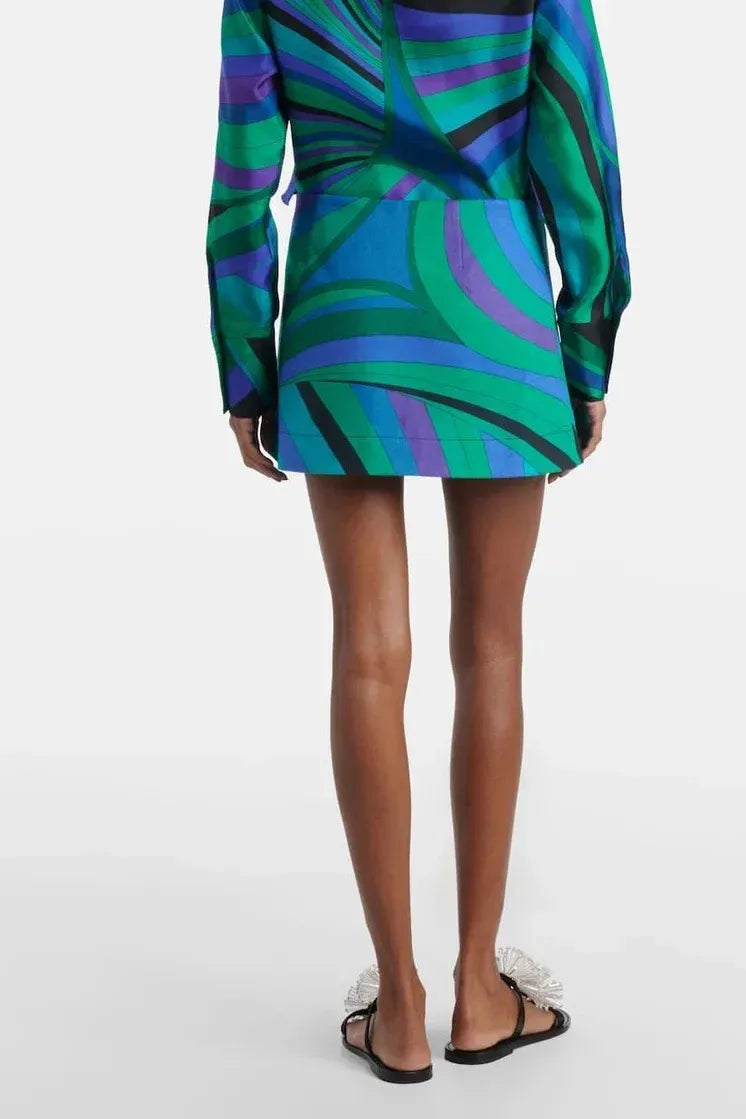 Jocelyn | Chic Cross-Strap Print Swimsuit With Wrap Skirt Set