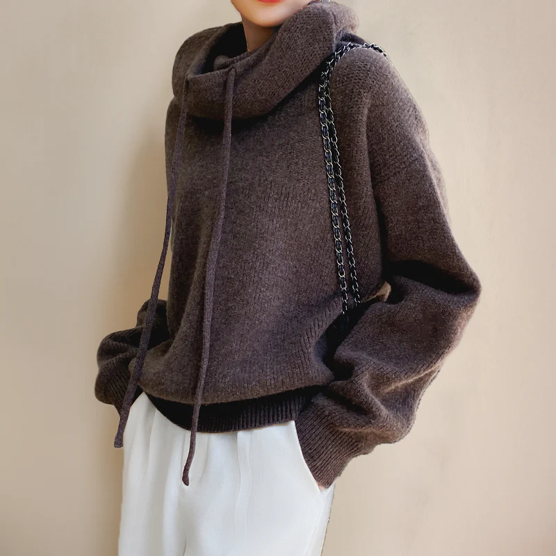 Juniper | Cozy Hooded Knit Sweater Women - Oversized Relaxed Fit