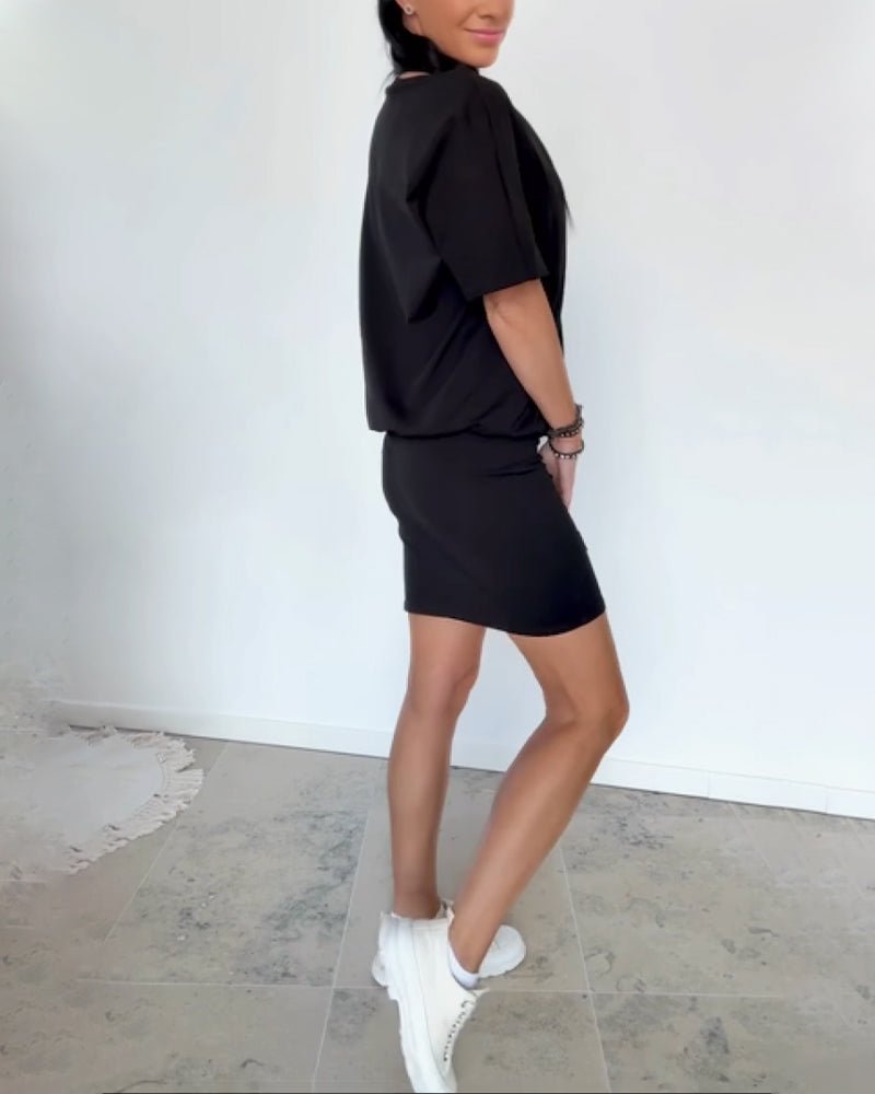 Zoe | Stylish Off-Shoulder Stretch Mini Dress