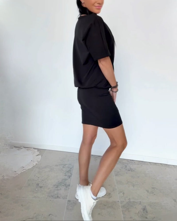 Zoe | Stylish Off-Shoulder Stretch Mini Dress