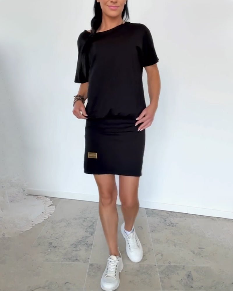 Zoe | Stylish Off-Shoulder Stretch Mini Dress