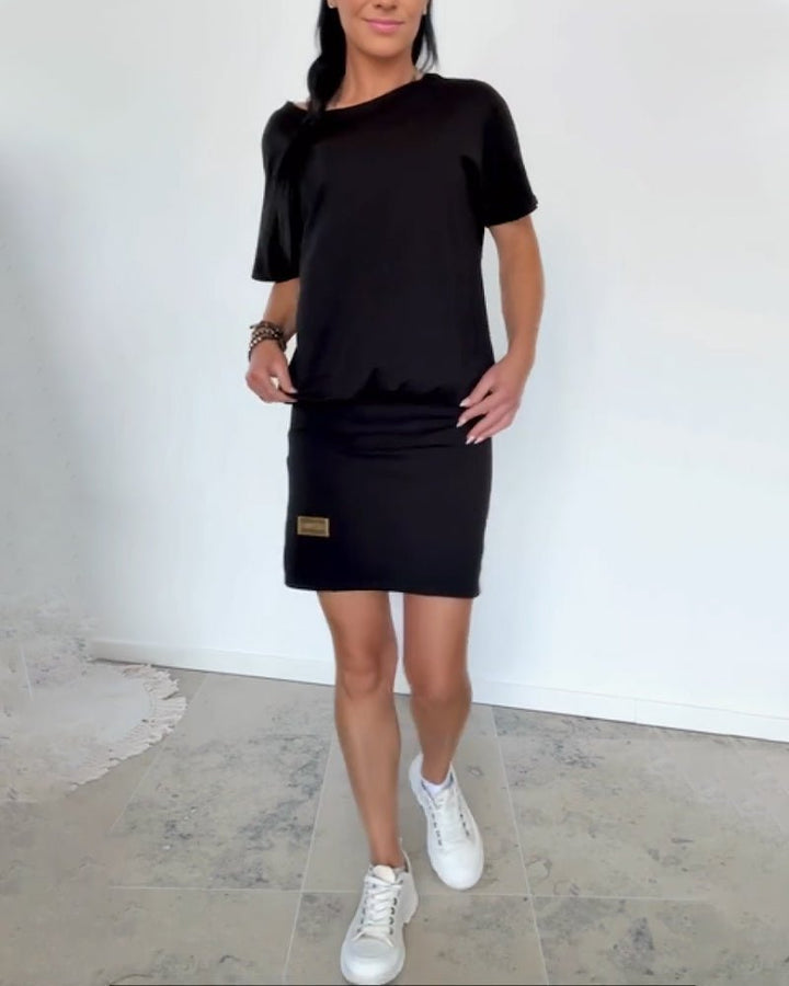 Zoe | Stylish Off-Shoulder Stretch Mini Dress
