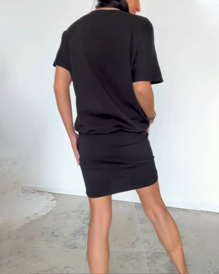 Zoe | Stylish Off-Shoulder Stretch Mini Dress