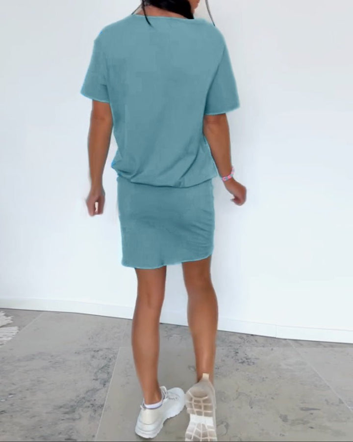 Zoe | Stylish Off-Shoulder Stretch Mini Dress