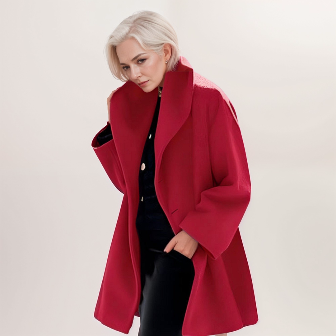 Odette | Elegant Shawl Collar Oversized Coat Women
