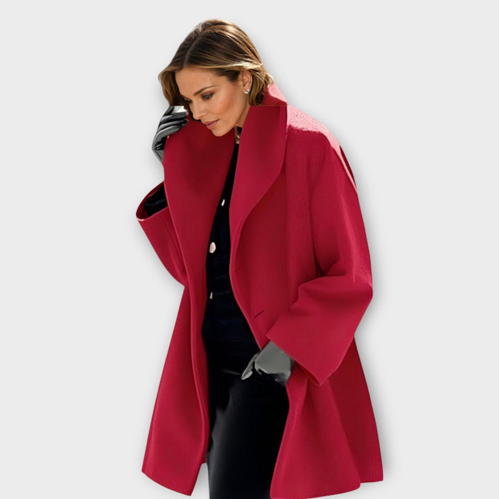 Anastasia | Elegant Oversized Wool Coat With Shawl Collar