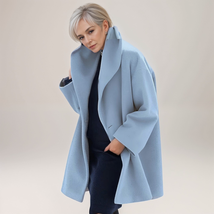 Odette | Elegant Shawl Collar Oversized Coat Women